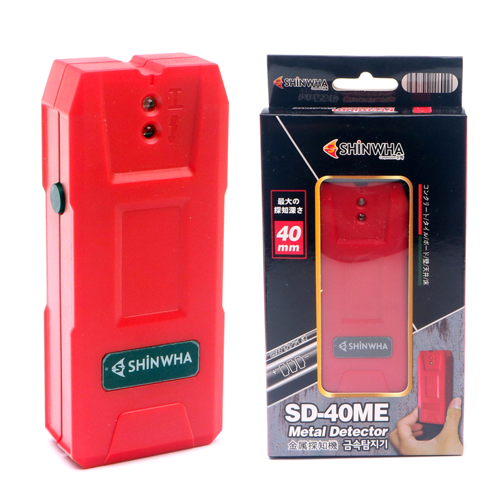 금속 탐지기 콘크리트벽 AC 전류 활선 전선 철재 탐지 콘크리트 타일 보드 벽 천장 바닥 속 벽면 센서 금속탐지기 전선탐지기 휴대용 비철 멀티 벽 벽면 천장 테스트기 테스터기, 1개 21,000원