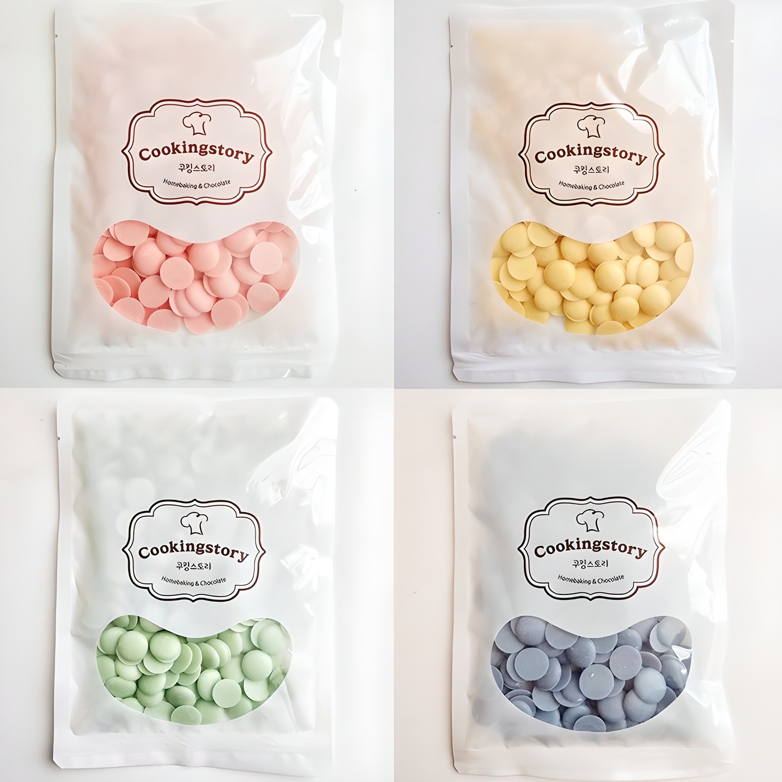 쿠킹스토리 코팅초콜릿 컬러 4종 묶음 (딸기,바나나,망고,블루베리) 400g 10,500원
