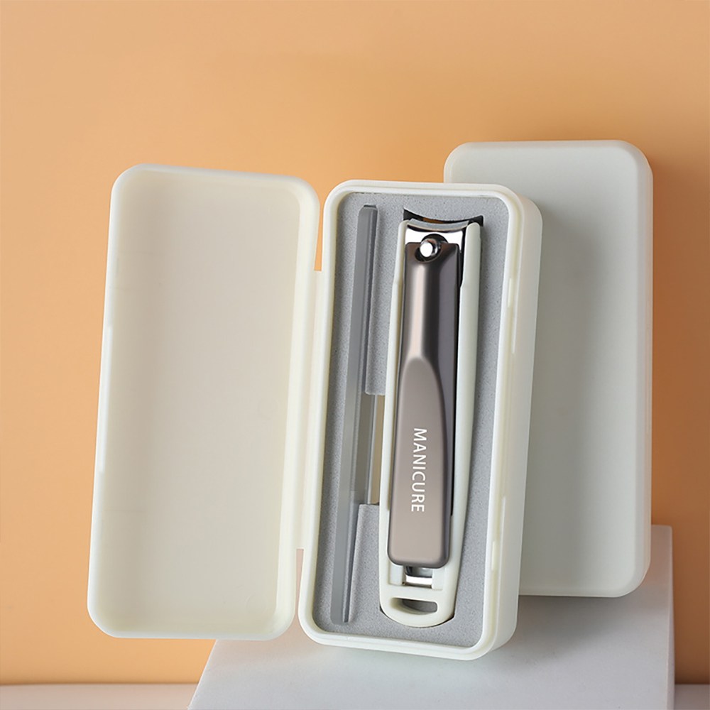 해즈잇 튀지않는 휴대용 스테인리스 대형 손톱깎이 발톱깎이 세트, 1세트, 화이트 7,000원