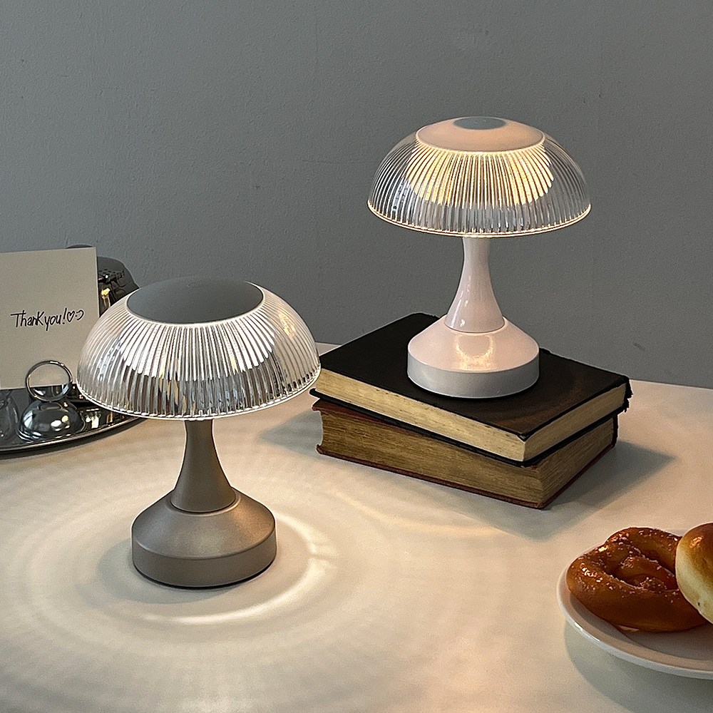 홈비 아크릴 버섯 인테리어 무선 LED 무드등, 크롬 26,900원