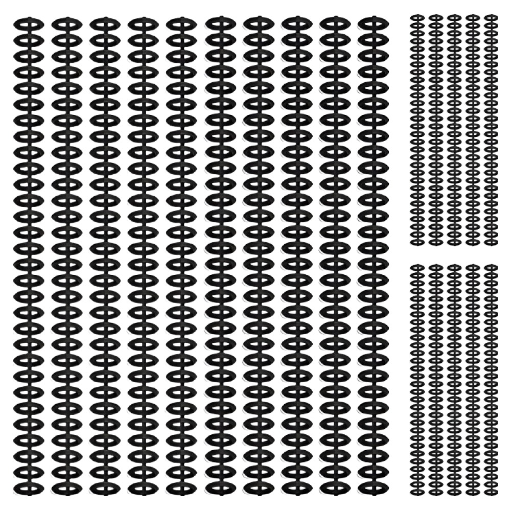 오비크 30공 바인더 라운드 루즈링 20개입, 12mm, 블랙, 1개 9,500원