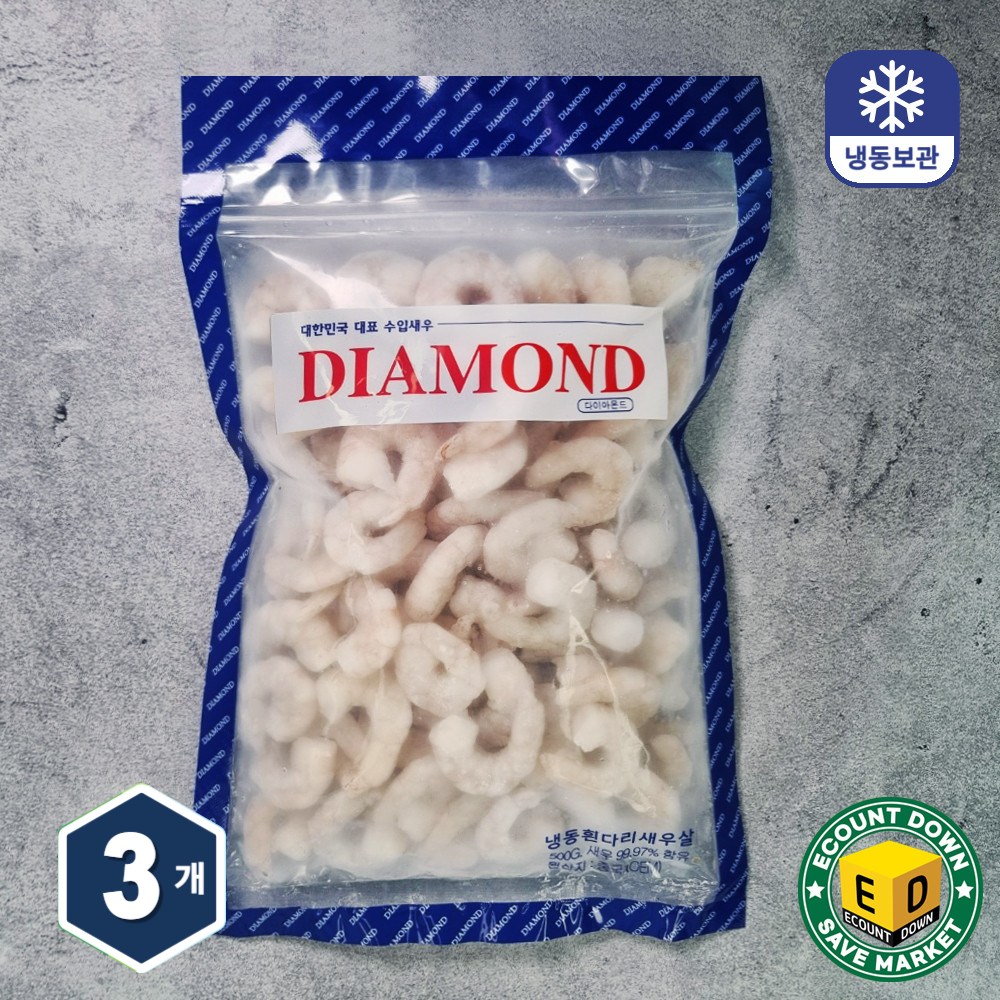 다이아몬드 생새우살 흰다리새우살 (71/90), 500g, 3개 31,140원