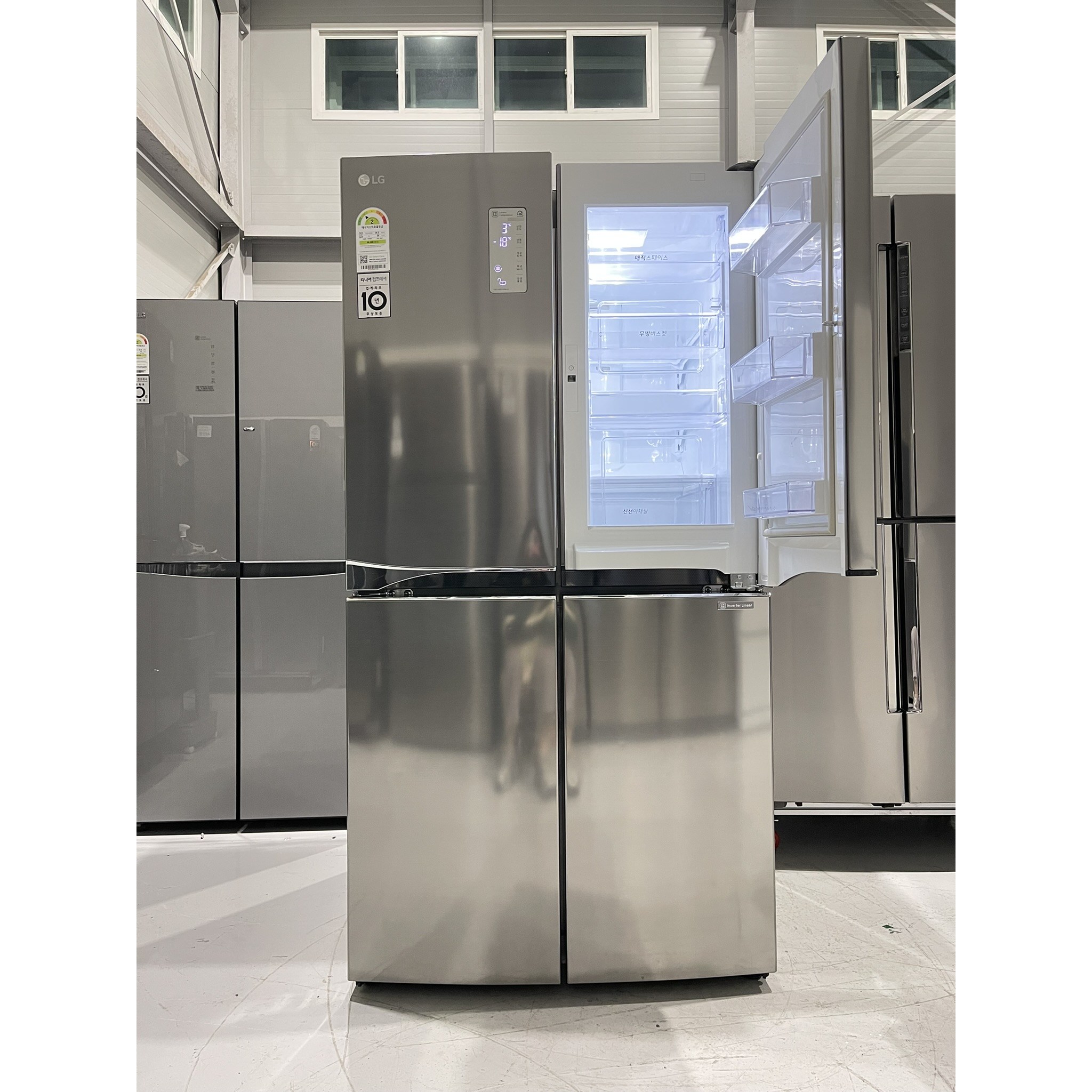 145 LG DIOS 866리터 4도어 중고냉장고 메탈 제균탈취 리니어컴프레서 특냉 650,000원