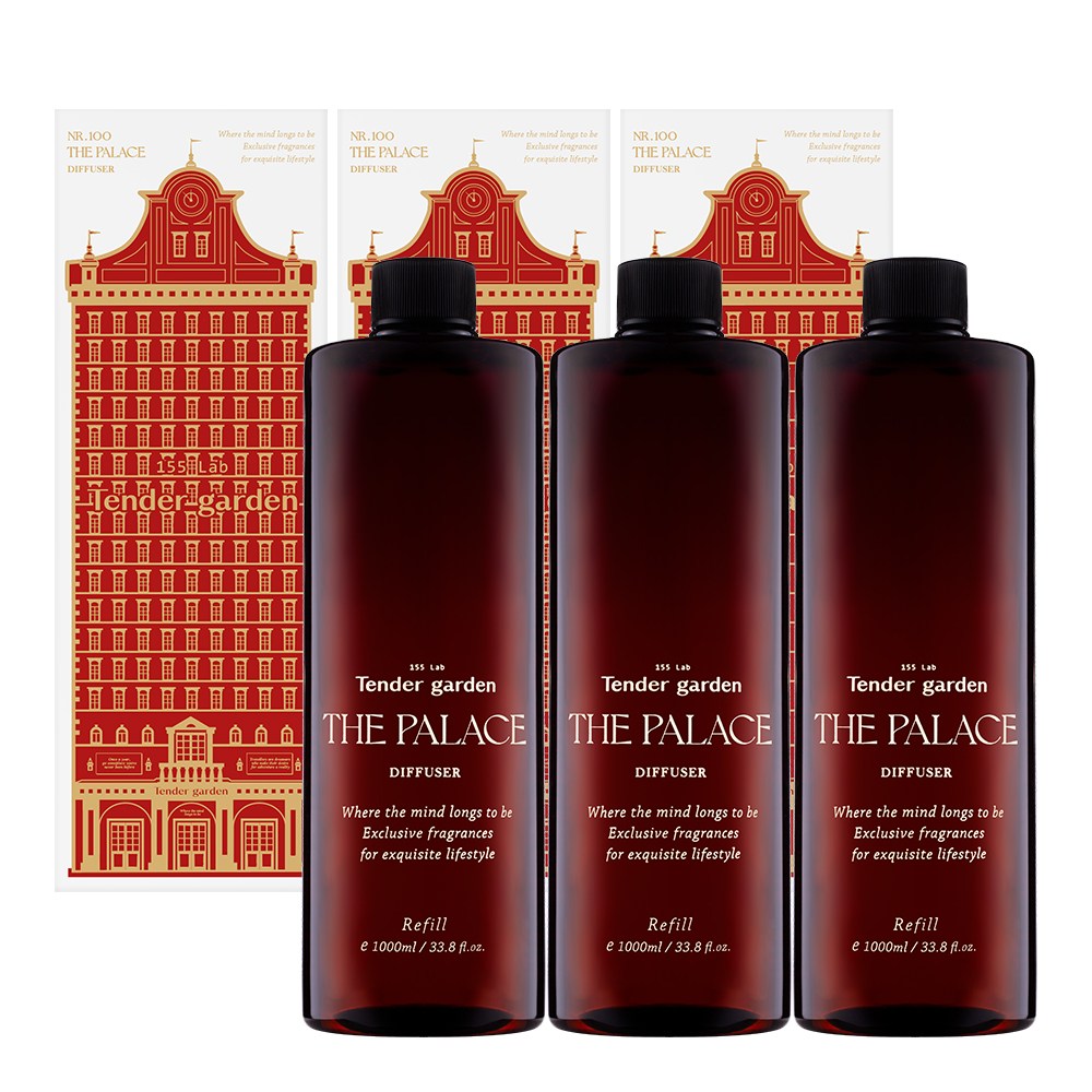 [본사][텐더가든] 더 팰리스 디퓨저 1L 용액 2종 1+1, 2+1 구성 택 1, Nr.100 아트 피그 트리, 1L, 3개 110,200원
