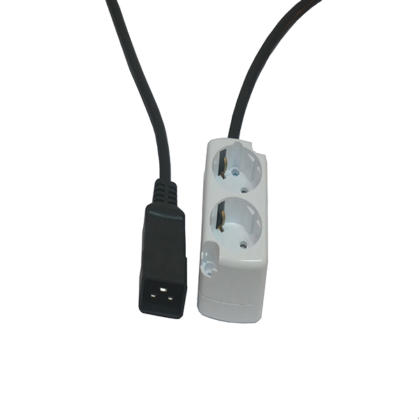 16A C20 to 2구 2m UPS 출력 케이블 (자체제작), 1개, 2m 43,000원