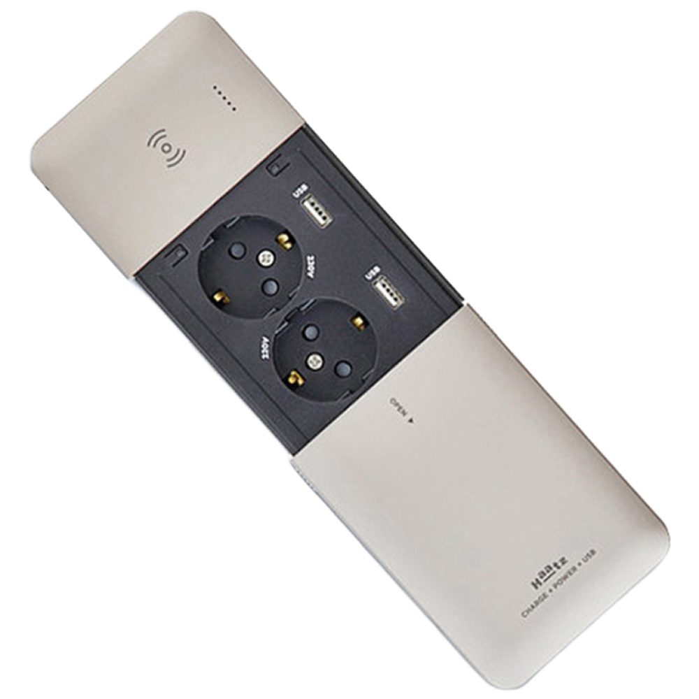 하츠 빌트인 콘센트 2구 MC-S1991 슬라이드 USB 고속 무선충전, 1개 105,000원