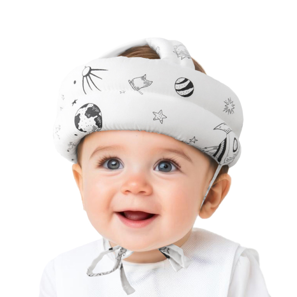 알루이키즈 유아용 아기 머리 보호대 헬멧, 1개, 화이트 스페이스 9,900원