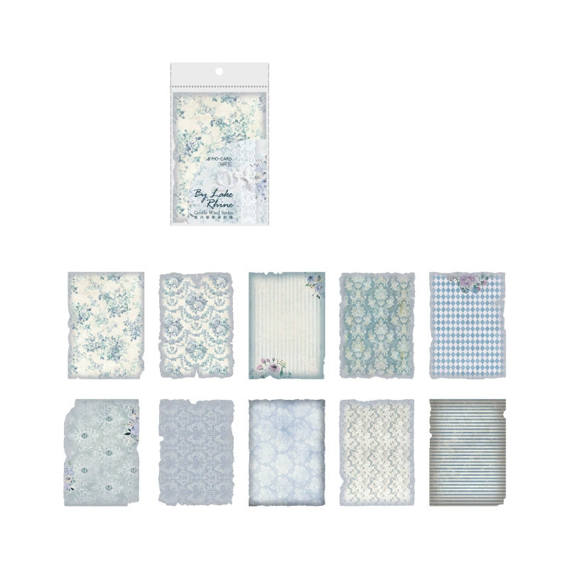 올리브파티 젠틀윈드 시리즈 감성 빈티지 다꾸 배경지 메모지 30매 세트 5,900원