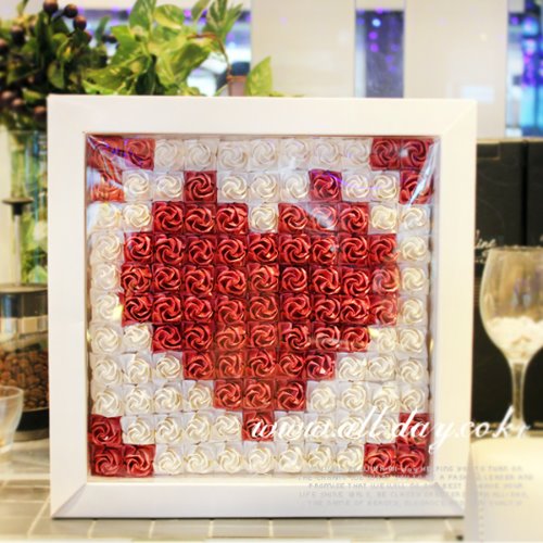 (NEW종이프레임) 종이장미액자(121송이) 100,900원