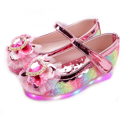 풋풋 레인보우 하트 LED 구두 라이팅구두 발광구두 여아구두 봄구두 가을구두 신학기구두 공주구두 38,800원