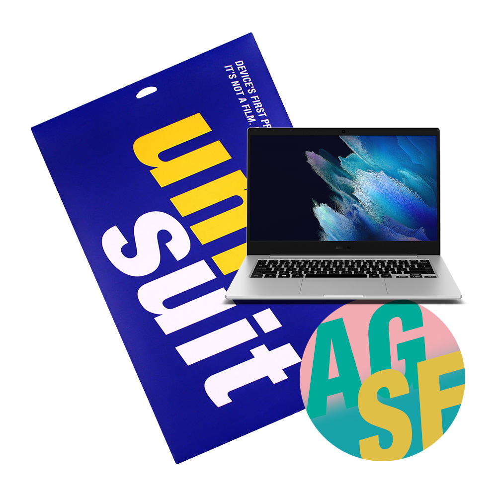 유니슈트 갤럭시북 고 14형 NT345XLA 지문방지 저반사 2매+서피스(상/하판/팜레스트) 필름 3종 세트(UT210850_2), 1개 13,890원