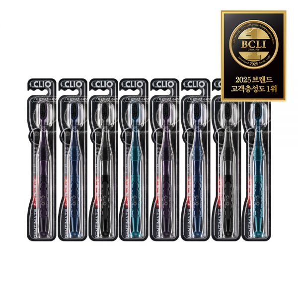 [NEW] 크리오 덴티메이트 센스더블랙 차콜 항균 초극세모 스탠드타입 칫솔 8입 19,400원