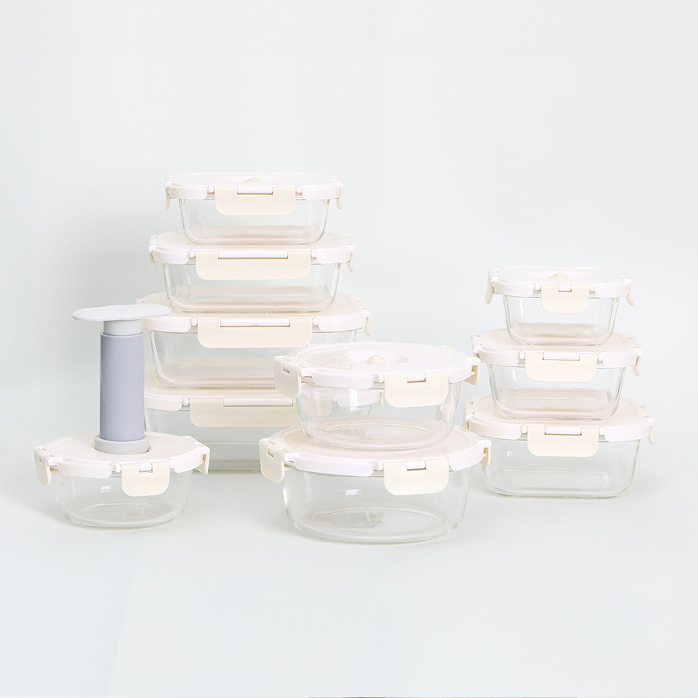 전자레인지 가능한 아르딘 제로락 진공 유리 밀폐용기 11종 풀세트 39,900원