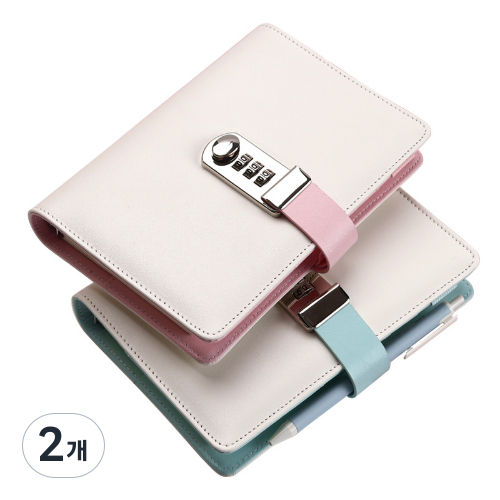 6공 비밀 잠금 일기장 다이어리 비밀 노트 A6 커버 현금 저축 바인더 지퍼팩 제공 20,790원