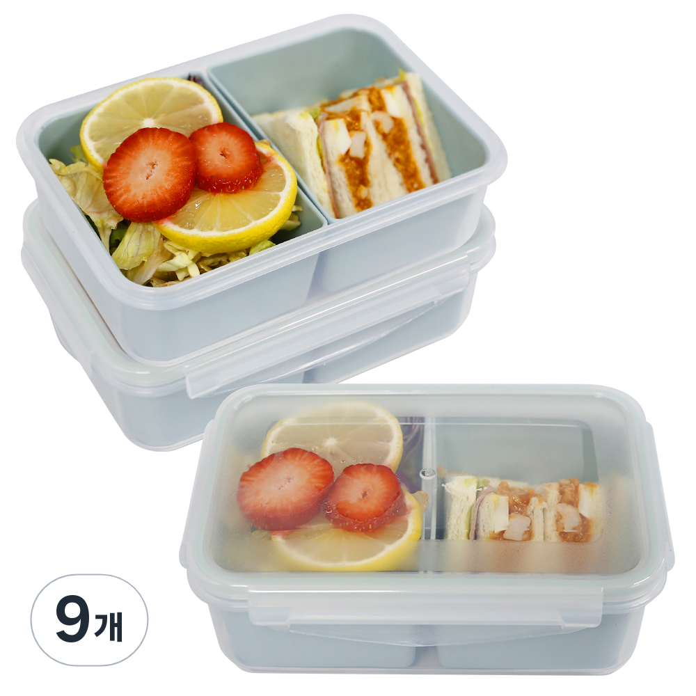 나누담 밀프랩 도시락 나눔 반찬통 2칸 민트 37,800원