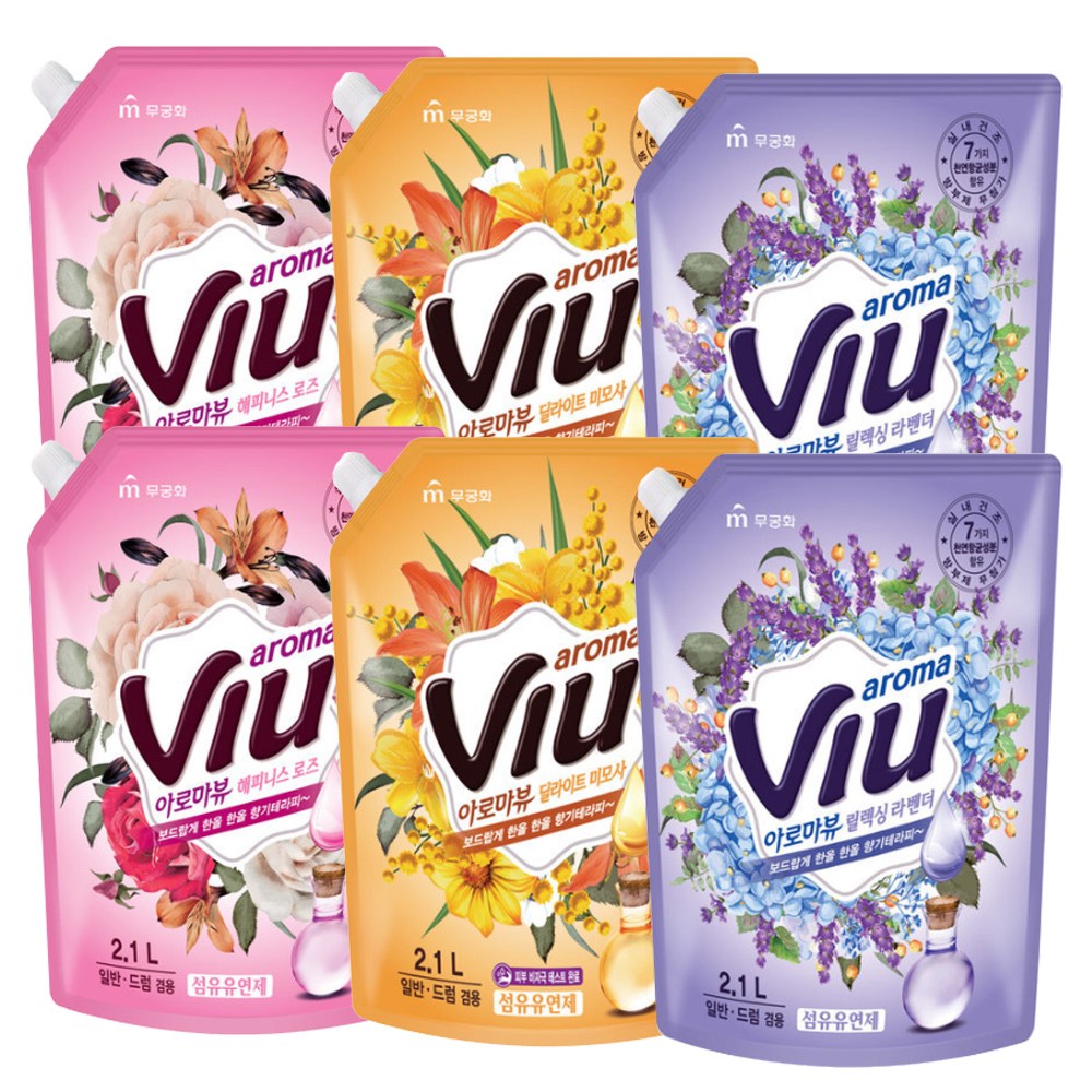 무궁화 아로마뷰 섬유유연제 2100ml 14,900원