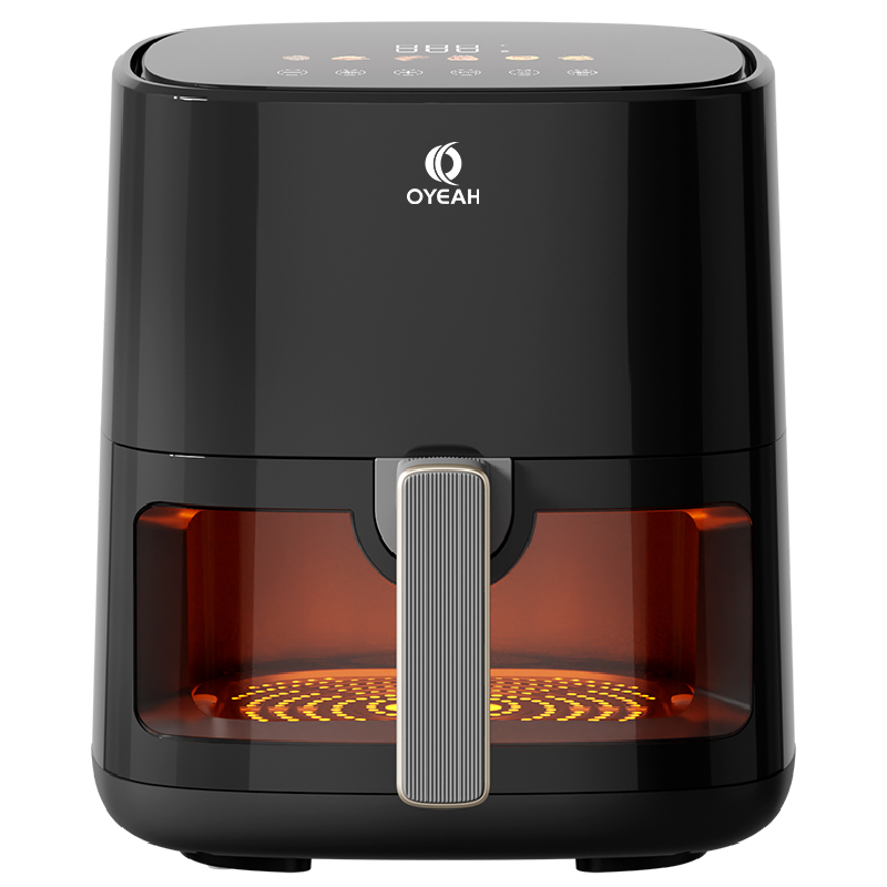 OYEAH 저소음 에어프라이어 5.0L 시각화 대용량, 블랙 49,900원