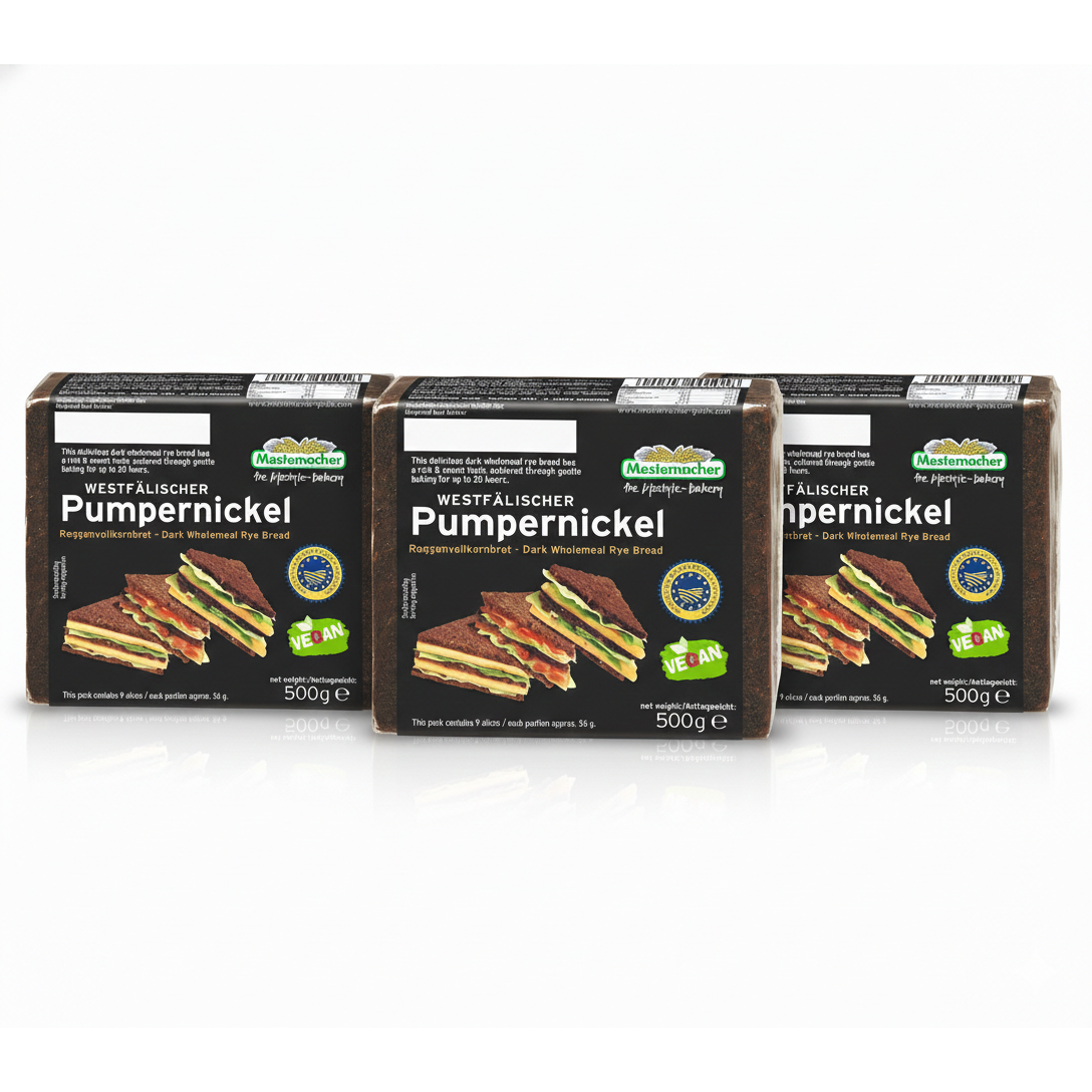 메스테마허 피트니스 펌퍼니켈 브레드(통호밀 60%), 500g, 3개 27,900원