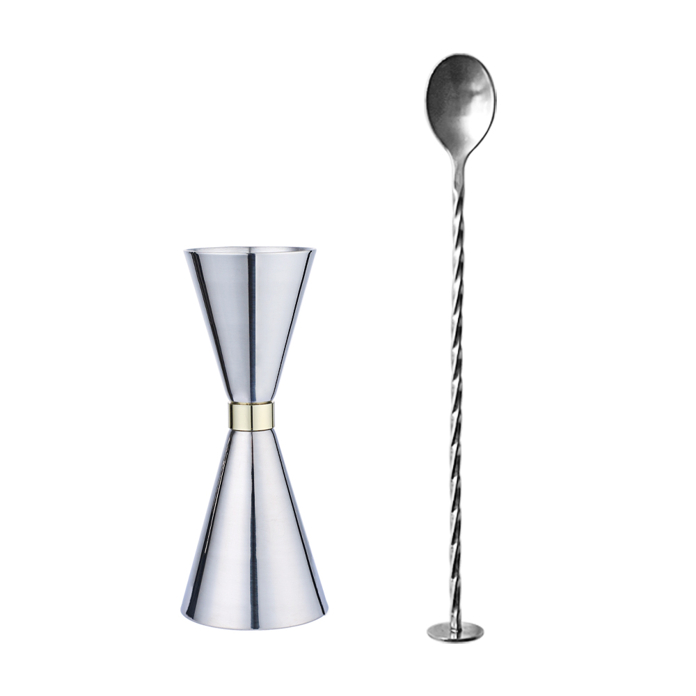 칼딘 더블 사이드 칵테일 지거 60 / 90ml + 바 스푼 세트 11,890원