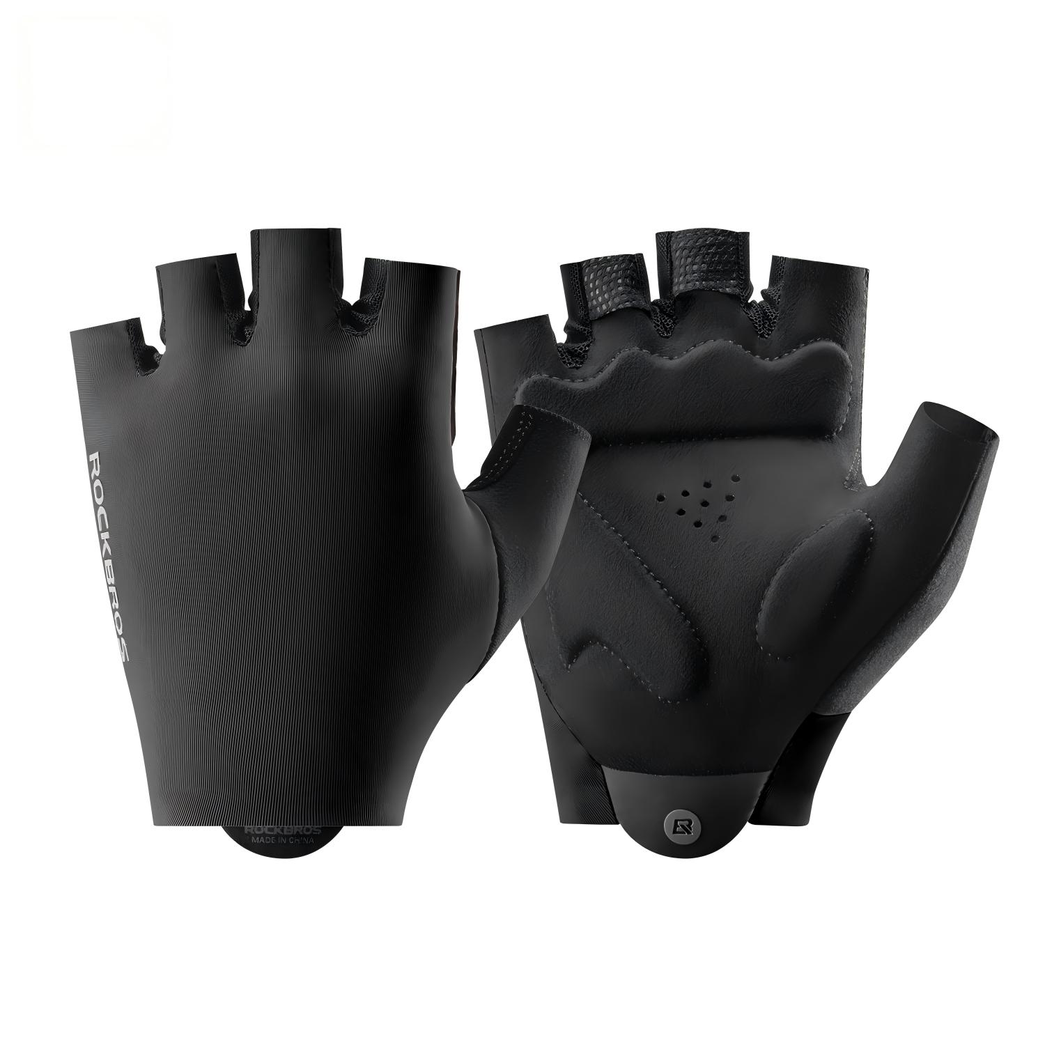 락브로스 자전거 장갑 반장갑 SBR 실리콘 젤 패드 충격흡수 통풍 라이딩, 1개, 블랙 15,500원