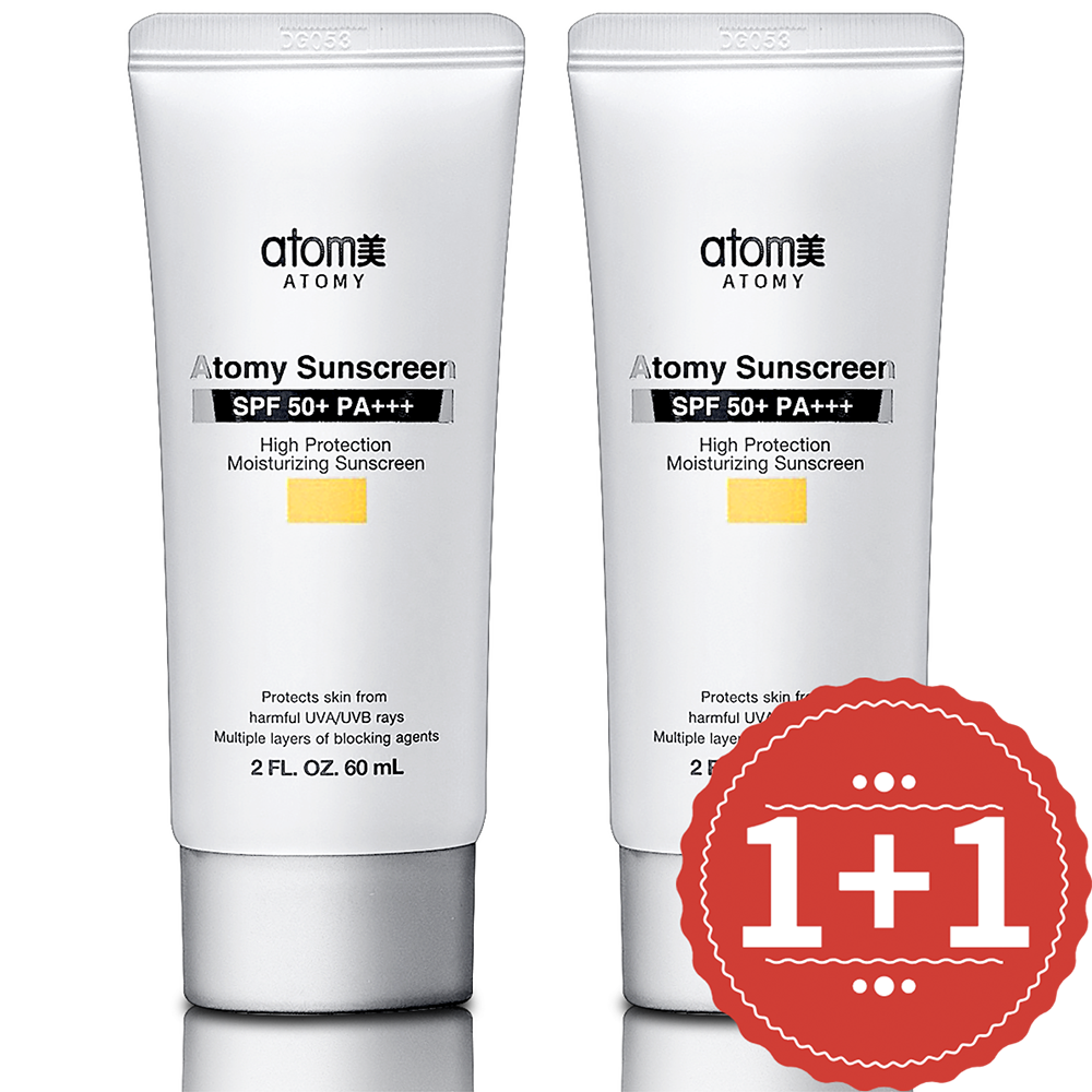 1+1 애터미 프리미엄 선크림 베이지 유/무기자차 이중 필터링 톤업 썬크림 40,900원