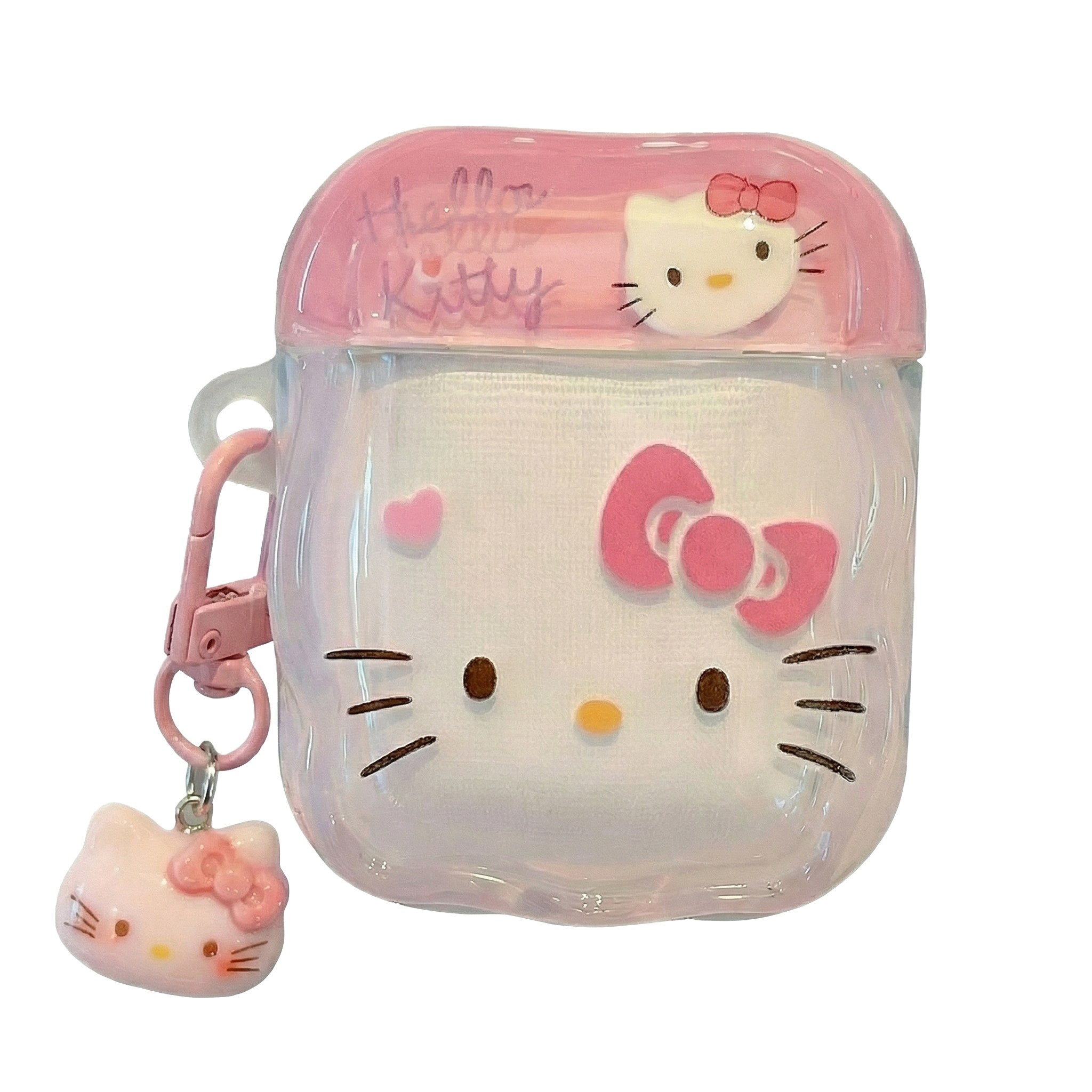 에이오알비 핑크 키티 투명 에어팟 케이스, 1개, 핑크, 에어팟 3 10,800원