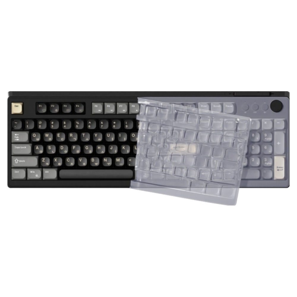 한성컴퓨터 OfficeMaster 멤브레인 저소음 키스킨 볼륨노브 LED 사무용 풀배열 유선 키보드, GK101, 로얄블랙, 제조사축 22,900원