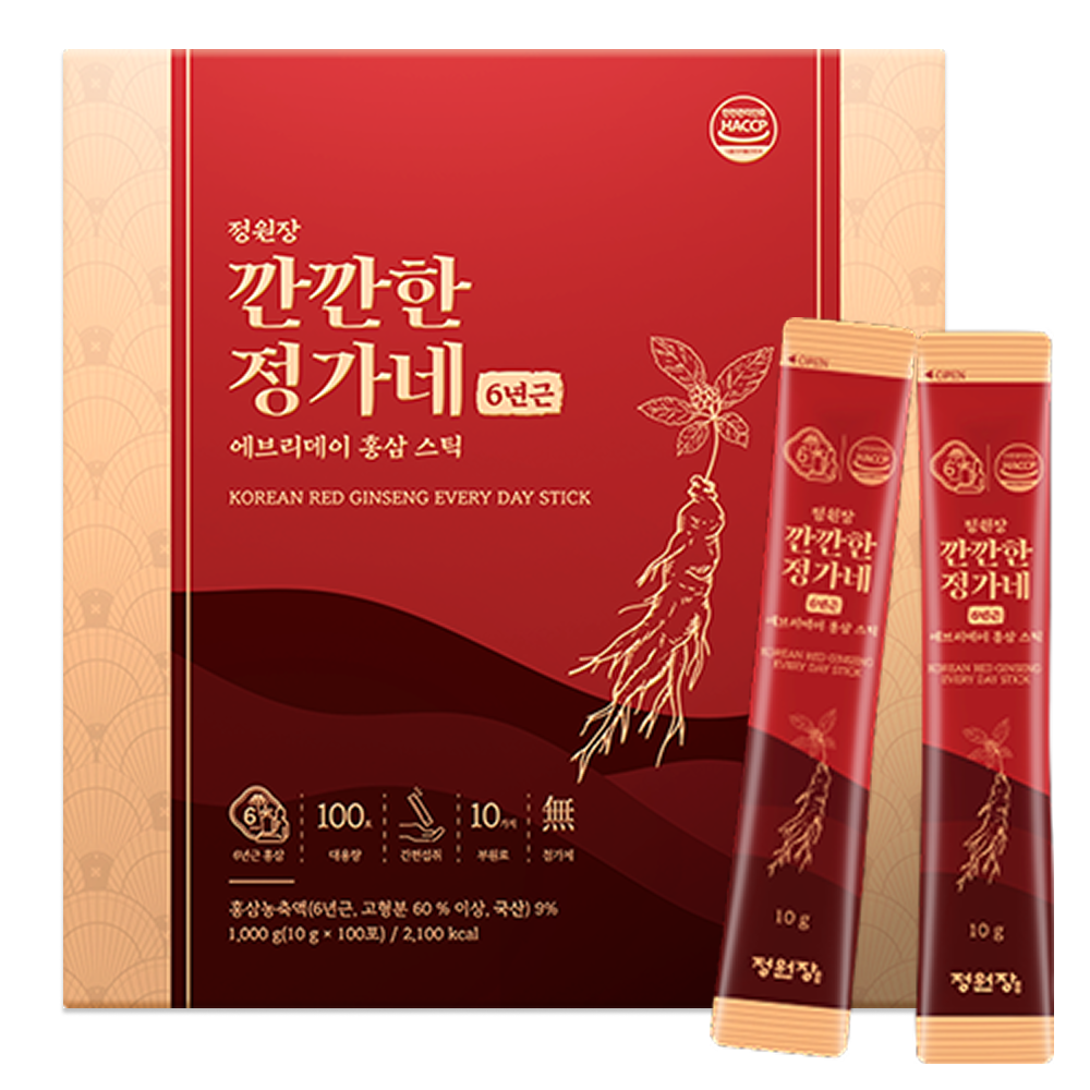 깐깐한정가네 6년근 정원장 에브리데이 대용량 홍삼 스틱 32,900원