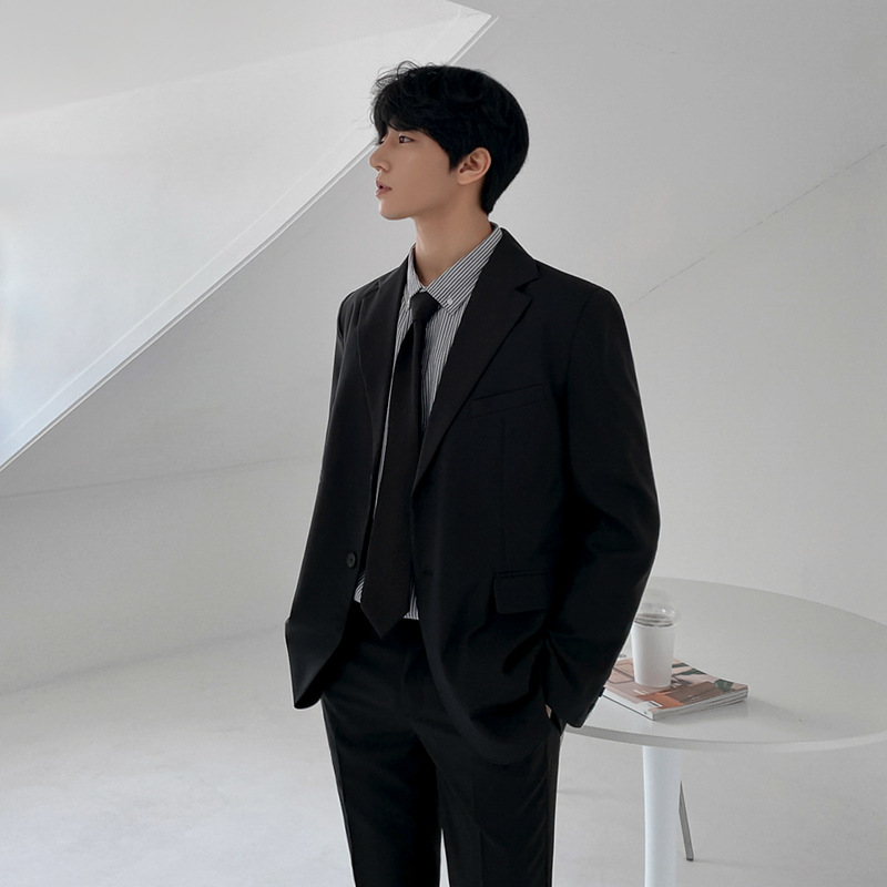 ANYOU 남성 빅사이즈 검정정장 사계절 경량캐주얼 수트 자켓 38,860원