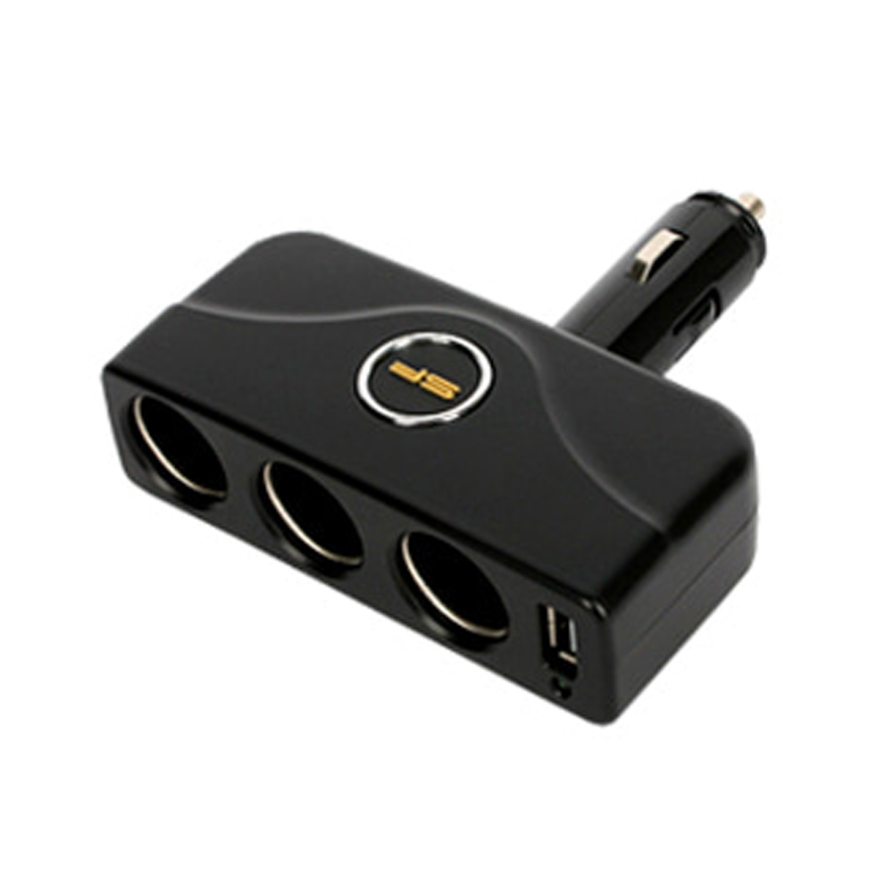 삼진 USB 다이렉트 3구 소켓 블랙 11,000원