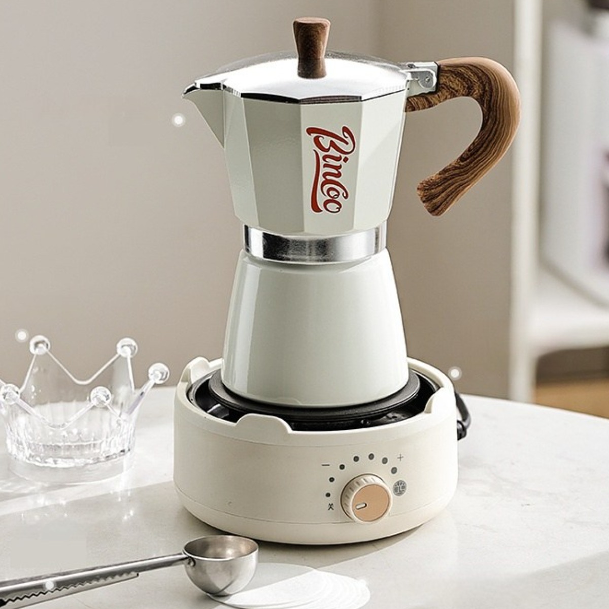 씨와이씨 3인용/6인용 모카포트세트 그라인더 포분기 커피스푼 전기가열로 보온 80,900원