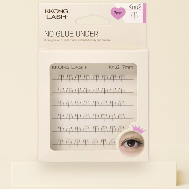 꽁래쉬 노글루 언더래쉬 knu2(블링) 글루없이 편안한 아이돌 속눈썹, 1개, 7mm 9,900원