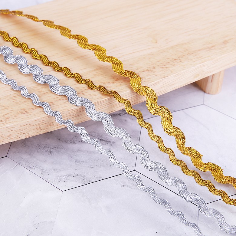 짱패브릭 인형) 90cm 금사 은사 리크랙 물결테이프 물결자바라 리크랙테이프, 1개 700원