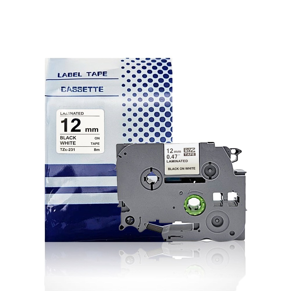 브라더 호환 라벨테이프 6mm~36mm 라벨지 리필 라벨기, 24mm흰색바탕_검정글자 (TZc-251)_89 3,400원