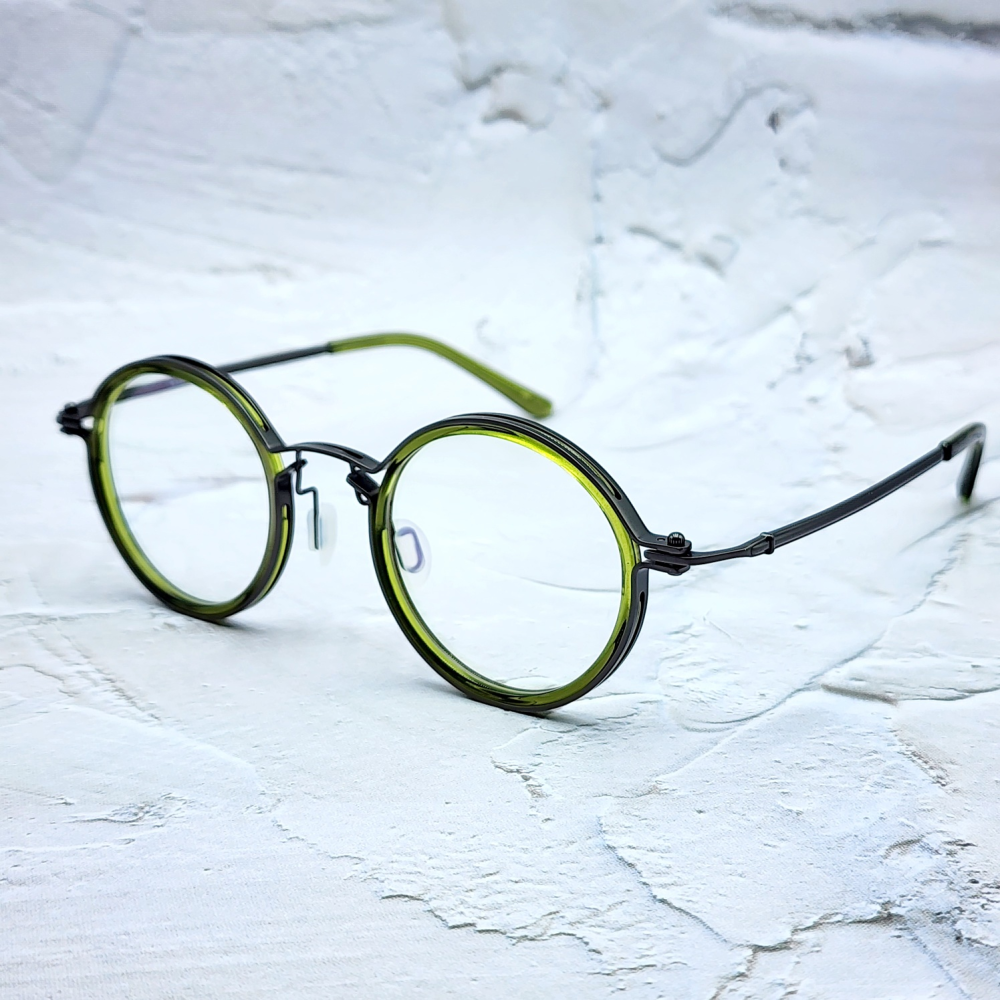 글라스렌 가벼운 긱시크 티타늄안경테 명품 남자 여자 패션 얇은뿔테 동그란 솔텍스안경 TGL17 59,800원