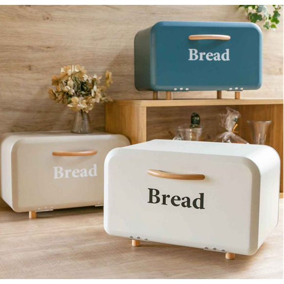 허니상점 아비떼 철제 브레드 박스 보관함 빵 케이스 식탁 정리함 약 보관함 /3color, 블루, 1개, 현재가 79,700원