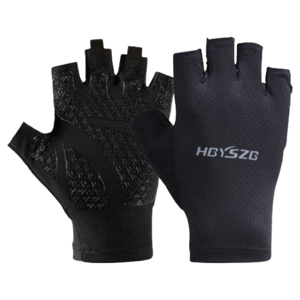 HBYSZB 데일블룸 자전거 등산트래킹 여름 쿨 손가락반장갑, 블랙, 1세트 7,980원