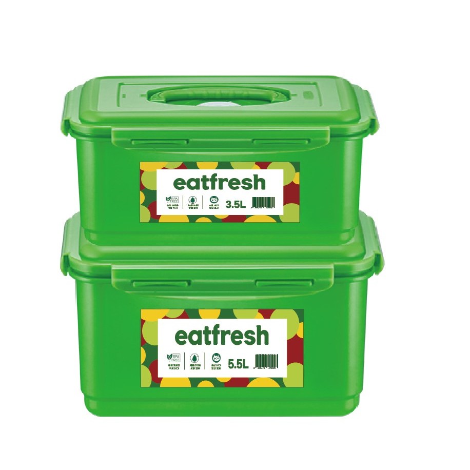 잇프레시 김치통 3.5L +5.5L 혼합 세트 + (주방세제1000ml*1EA), 1개 34,200원