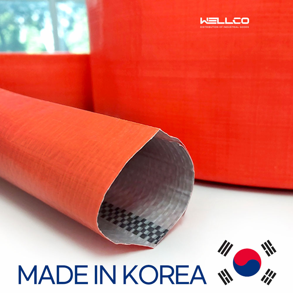 국산 천막호스 농업용호스 1.25인치 60m 철근호스 장막텐트스커트 양수기 송수 배수 물호스, 1개 18,500원