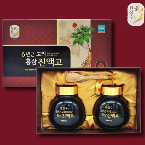 특 고려홍삼진액고 한삼수 500g+500g 2병 6년근, 500g, 2개 32,500원