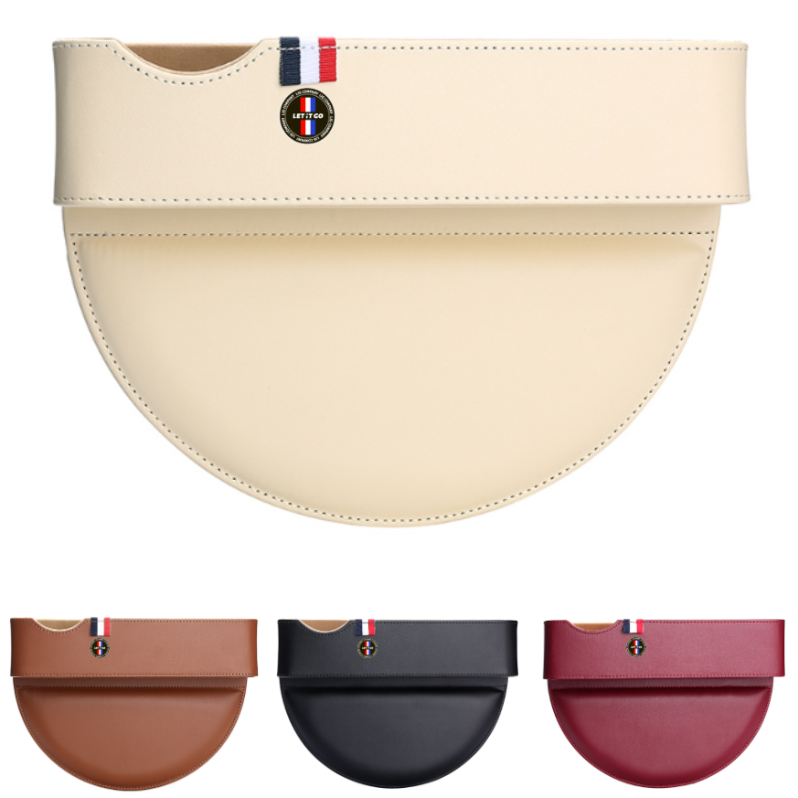 LIG 고급형 가죽 차량용 틈새 수납함 사이드 포켓 보급형 사이드 포켓, 3.베이지(고급형) 18,590원