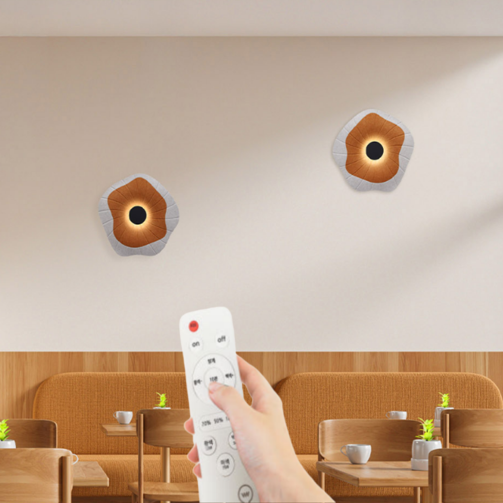 원형벽등 LED 리모컨 거실 안방 포인트 벽등 벽부등 블랙+그린 210,000원