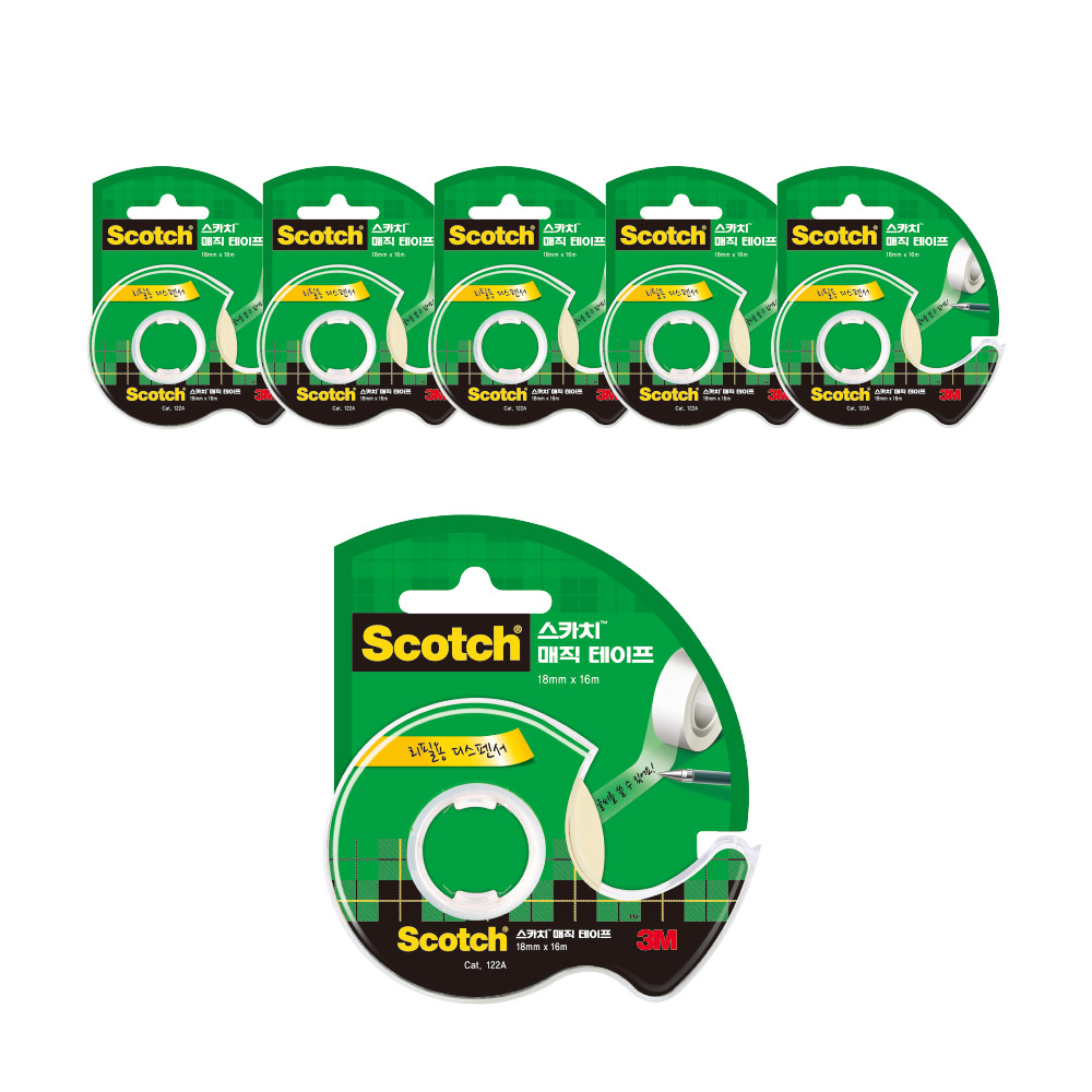스카치 셀로판 매직테이프 디스펜서 122 18mm x 16m 10,600원