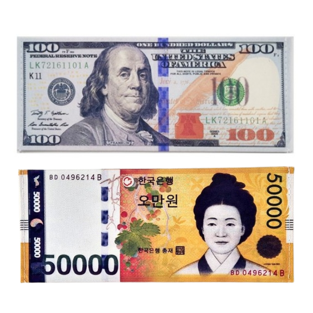 쿨웨이브 (1+1) 간편하게 지폐 수납 휴대 가능한 골프지갑 라운딩현금지갑 요술지갑 10,900원