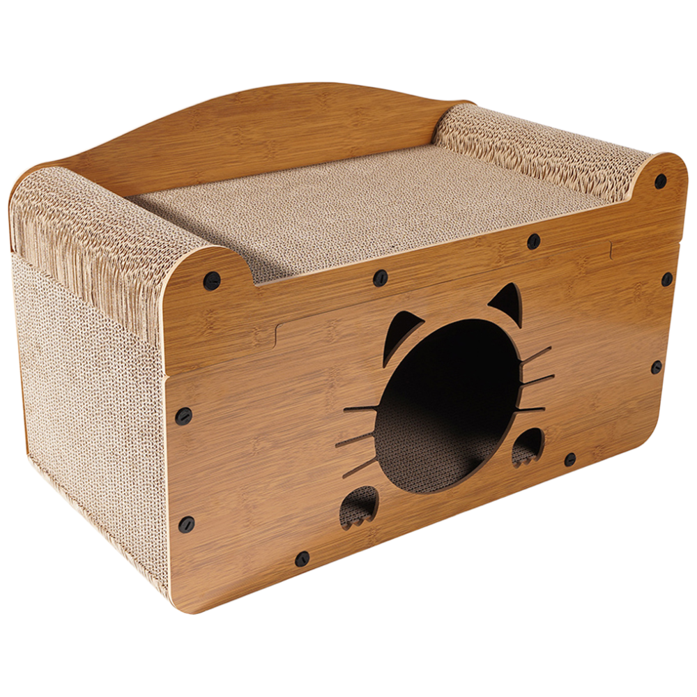 칠시 고양이 숨숨집 소파 스크래쳐, 우드색, 1개 27,400원