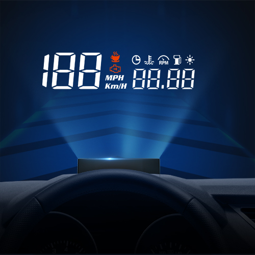 카샵몰 HUD H200 헤드업디스플레이 차량용 속도계 시계 기능, 1개 40,800원