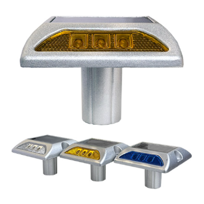 사각 쏠라 표지병 (양면 / 점멸등) 황색 백색 청색 / 고품질 LED 방수 알루미늄프레임 238,000원