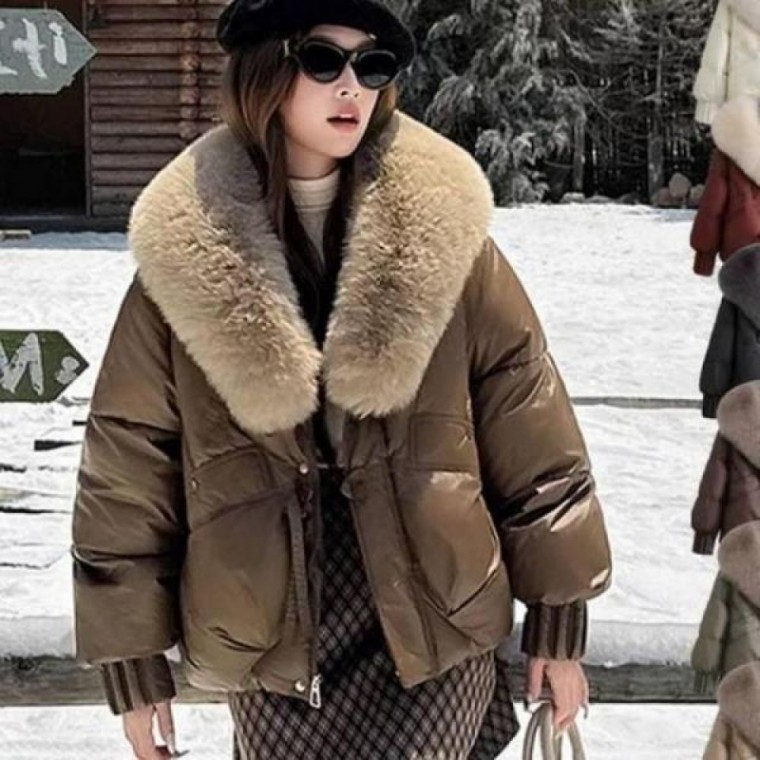 넥퍼 장식 여성 베이직 가벼운 패딩 점퍼 겨울 아우터 138,330원