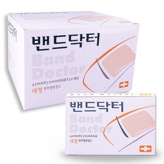 [밴드닥터] 대형밴드 6매입 20개 [총120매], 20개, 6개입 15,590원