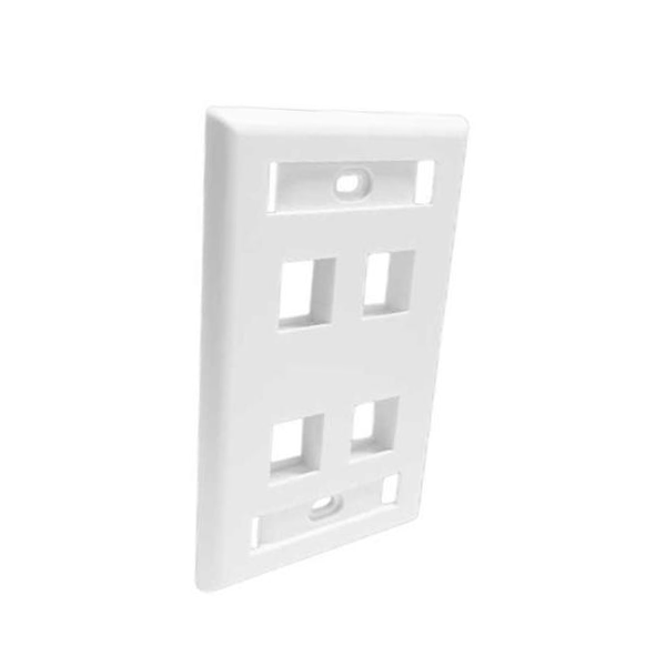 Line up 4구 플레이트 벽 부착형 4포트 케이블4구플레이트 아울렛 1,810원